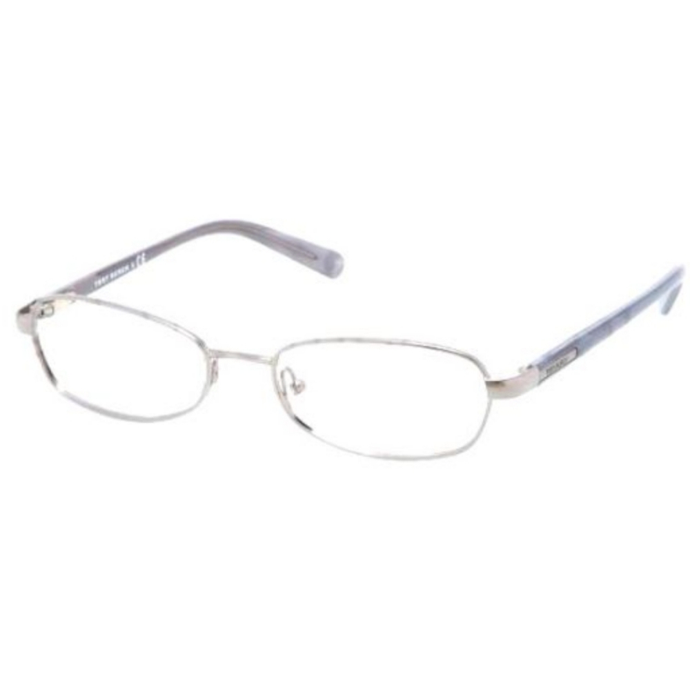 Tory Burch GLASS Frames ONLY TY1021 Silver Blue Iridescent Luxury Designer #601
